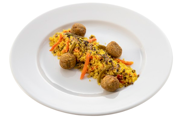 Falafel con Cuscús de Verduras