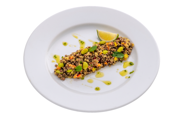 Ensalada de Lentejas con Quinoa y Verduras